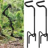 RunNico 2pcs Hunting Blind Bow Holder, Portable Stake With Rubber