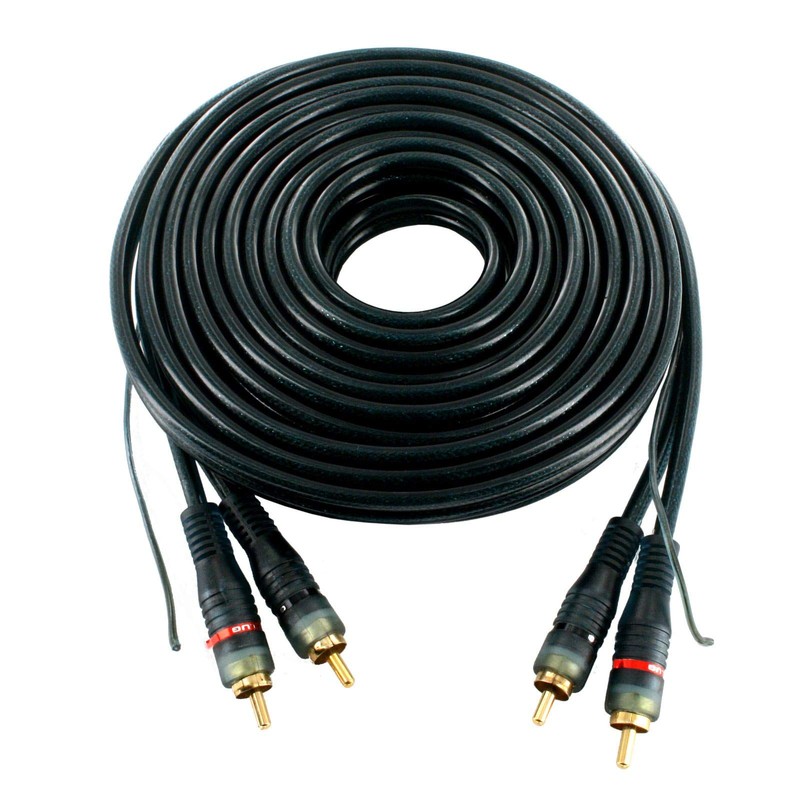 10m Avico 2RCA to 2RCA Stereo Audio Cable 6mm with