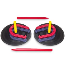 Crown Sporting Goods Deluxe Indoor and Outdoor Horseshoe Game Set