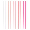 YOLCAR 5 Pairs Fiberglass Chopsticks, Reusable and Dishwasher Safe Chopsticks,