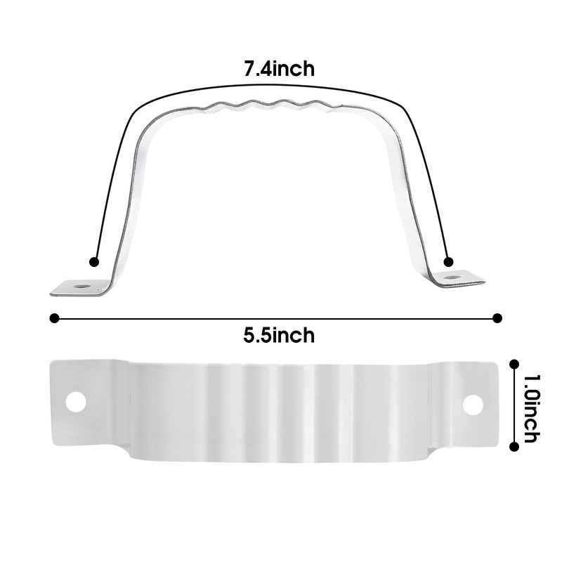 VYH Downspout Adapter Gutter Downspout Strap 2x3 Leader Strap 2x3