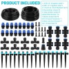 Irrigation 230FT Drip Irrigation System,1/4" Quick Connect Automatic Garden Watering