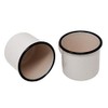 Madacha 2 Metal Enamel Mugs 250 ml Pale Pink
