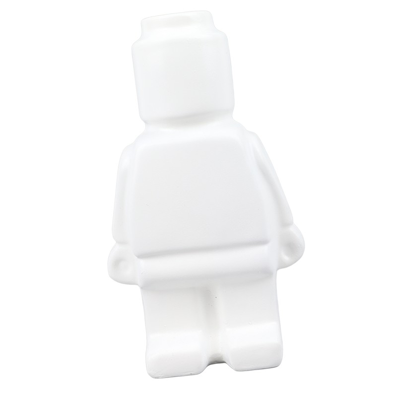 Little Robot Flower Vase Entryway Ornament Resin Flower Vase Decoration