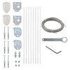 vidaXL 29-Piece Balcony Screen Accessory Set - Durable and Easy
