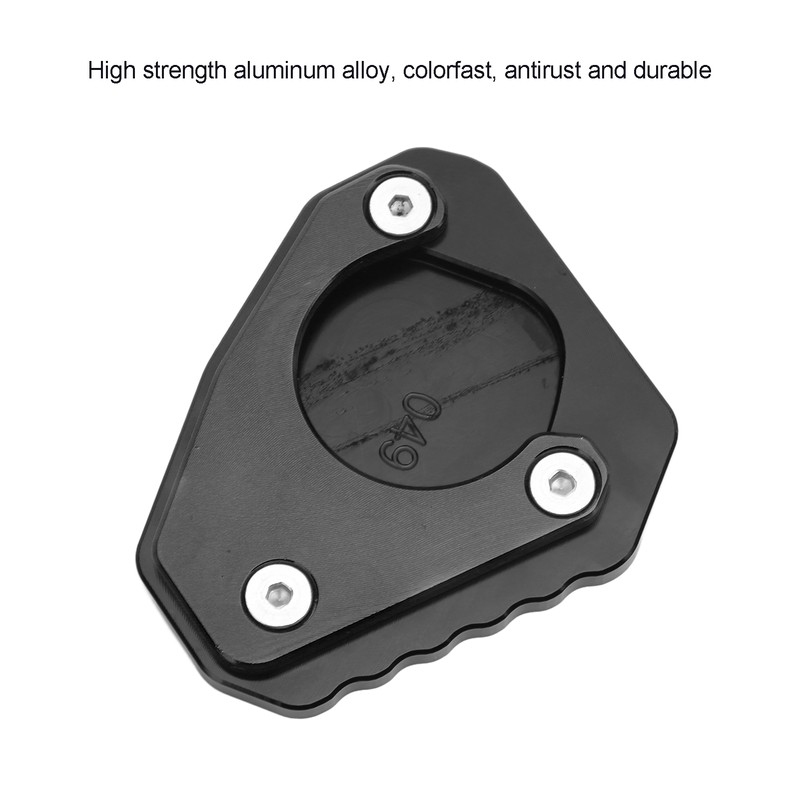 Motorcycle Kickstand Extender Pad Support Plate Aluminium Alloy Replacement for