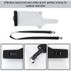 Universal Walkie Talkie Transparent Waterproof Rainproof Bag Clip Lanyard Protective