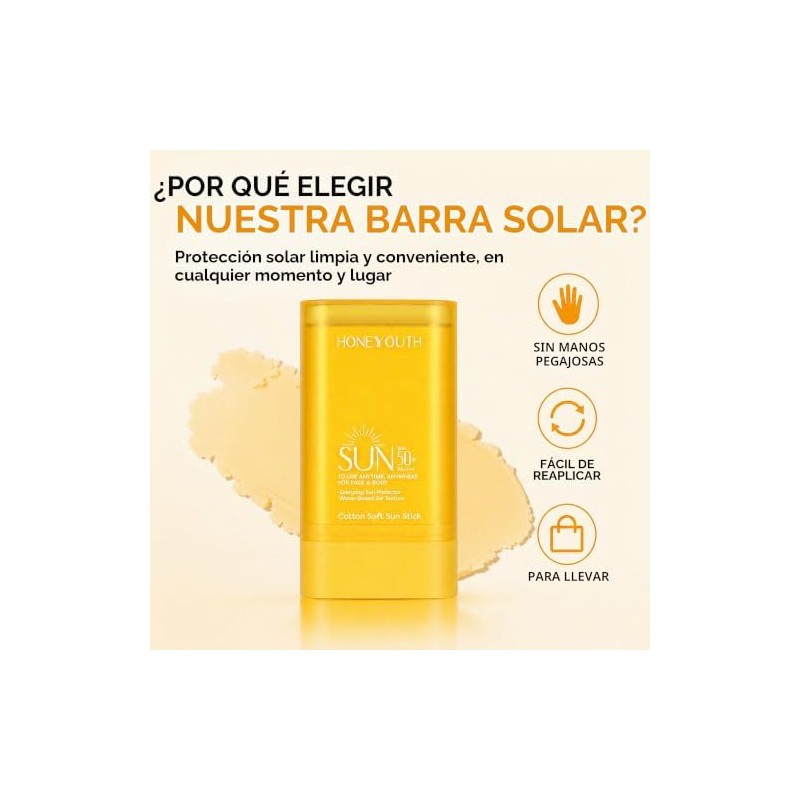 Barra De Protección Solar Para Rostro Y Cuerpo, Barra De