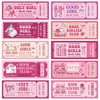 Laffact Pink Bow Book Club Bookmarks, 120Pcs Book Lover Read