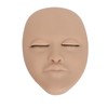 Eyelash Extension Mannequin Head with 6 Pair Replacement Eyelids Soft