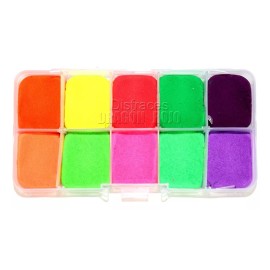 DRAGON ROJO Paleta Maquillaje Aquacolor Activacion Agua Colores Neón