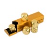 SCSpecial Aluminum Alloy Dice 5 Pieces 16mm Portable Metal Dices