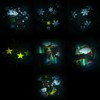infactory Christmas Tree Toppers: LED Poinsettia Tree Topper with Projector,