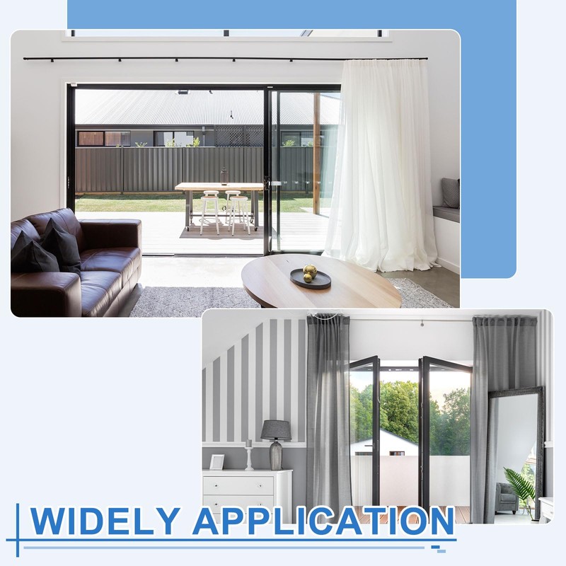 sourcing map 4Pcs Curtain Hanging Wheel, Window Track Rollers Smoothly