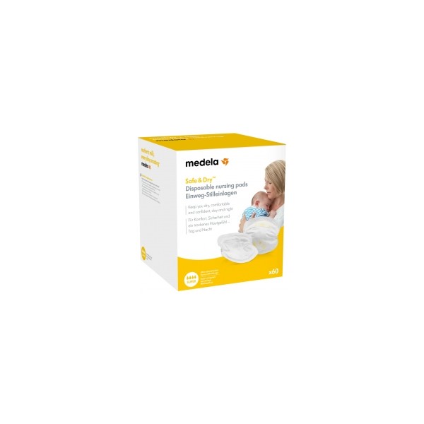 Medela Safe & Dry Breast Pads of Single Use Only 60 Pads