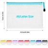 Pack of 40 A6 Document Wallets, Waterproof Document Bag, Zip