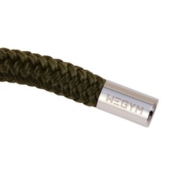 WeGym Flow Rope Exercise Jump Rope for Home Gym Cardio Weighted Jump Rope for Freestyle Skipping – Adjustable-Length Training Ropes for Beginner – 999g (2.204lb),Forest