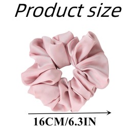 Extra Large Hair Scrunchies Soft Big Silk Scrunchies Jumbo Satin Scrunchies Elastic Oversized Scrunchies for Women and girls