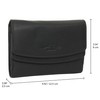Gusti Asmund Women's Purse Vintage Leather Purse, black, Retro