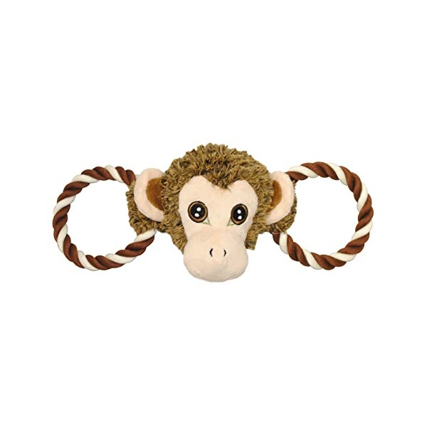 Jolly Pets Jolly Tug-a-Mal Monkey Tug/Squeak Toy, Small