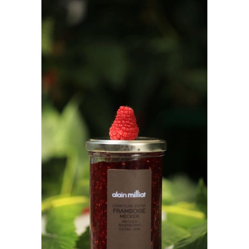 Alain Milliat Mecker Raspberry Jam, 10.6 Oz (One 300g Glass