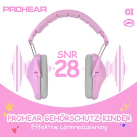 PROHEAR 032 Hearing Protection Children, Noise Protection Headphones Children with Autism, Adjustable Passive Earmuffs, Child Comfort Foldable Hearing Protection, Concert, SNR 28 dB Hearing Protection