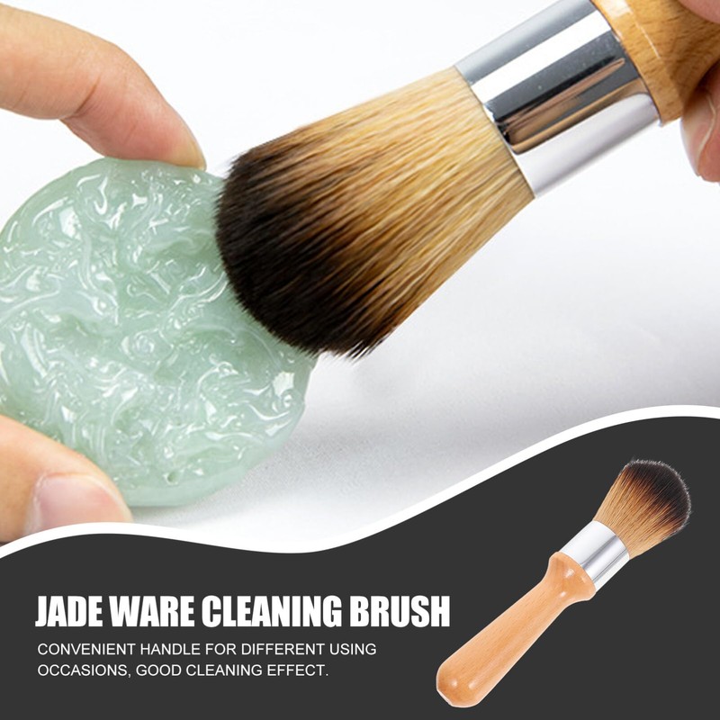 minkissy Wooden Handle Cleaning Brush Soft Bristles 1 pack