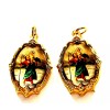 2 PCS ST. CHRISTOPHER GOLD TONE PENDANT-COLGAN