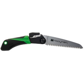 Hooyman MegaBite Compact 6” Handsaw with Heavy Duty Construction, High Carbon Steel Blade, Impulse Hardened Teeth, and Ergonomic Over-Molded Handle for Camping, Hunting, Trimming, Pruning, and Outdoor