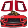 Parts God 2024+ Mustang GT Red Front Grill Vent Inserts