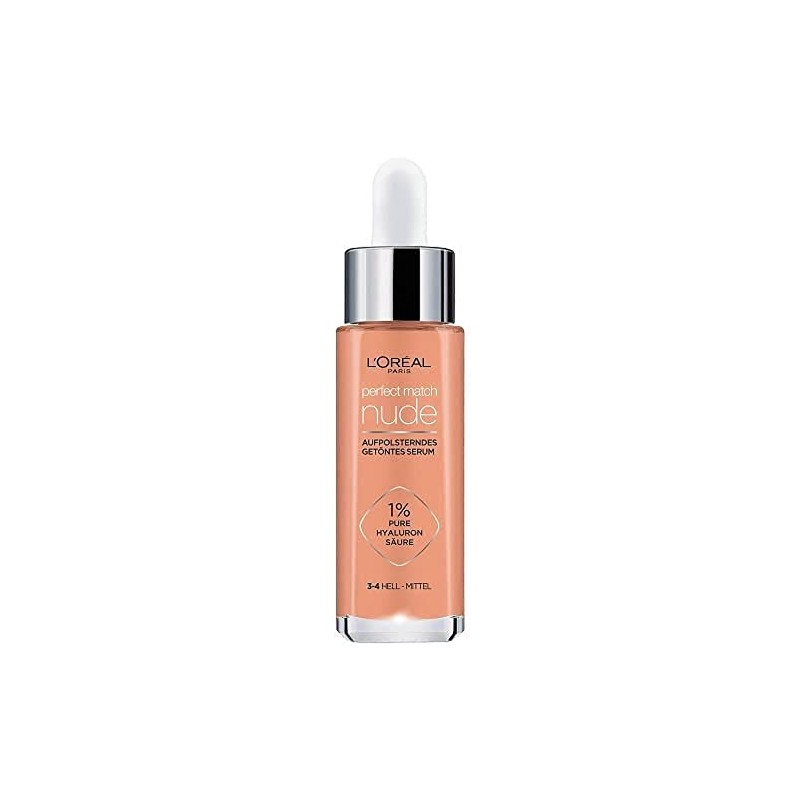 L'Oréal Paris Tinted Serum Nourishing Liquid Foundation with Hyaluronic Acid,