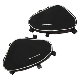 Qiilu Motorcycle Frame Crash Bar Bag for V-Strom DL650 DL1000 2 Piece Repair Tool Placement Package