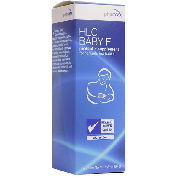 Pharmax HLC Baby F | Probiotic Supplement for Formula Fed Babies | 2.3 Ounces