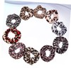 IWOWHERO 10pcs Leopard Hair Ties Stretchy Elastic Hair Accessories for