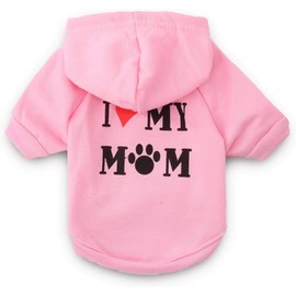 DERUILA 2Pack Dog Hoodie Puppy Winter Clothes Pet Sweatershirt for Small Medium Dogs Girls and Boy Chihuahua Yorkie