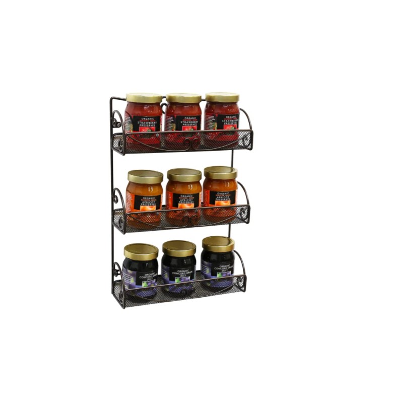vic_space1 3 Tier Kitchen Rack Wall Mount Spice Holder Shelf