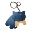 byDream 3 Split Cat Key Chain, Genuine Leather, Cat Fellows,