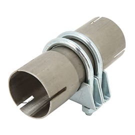 Exhaust Pipe Joiner 45mm Exhaust Pipe Butt Joint Stainless Steel High Strength Leak Universal Exhaust Pipe Joiner