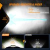 Nilight Side Shooter Light Bar 7 Inch Triple Row Spot