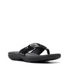 Clarks Women's Breeze Sea Flip-Flop, Black Synthetic Patent, 11 US