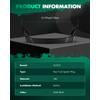 SCITOO Black ABS Rear Trunk Spoiler Wing 108.5 Inch Replacement