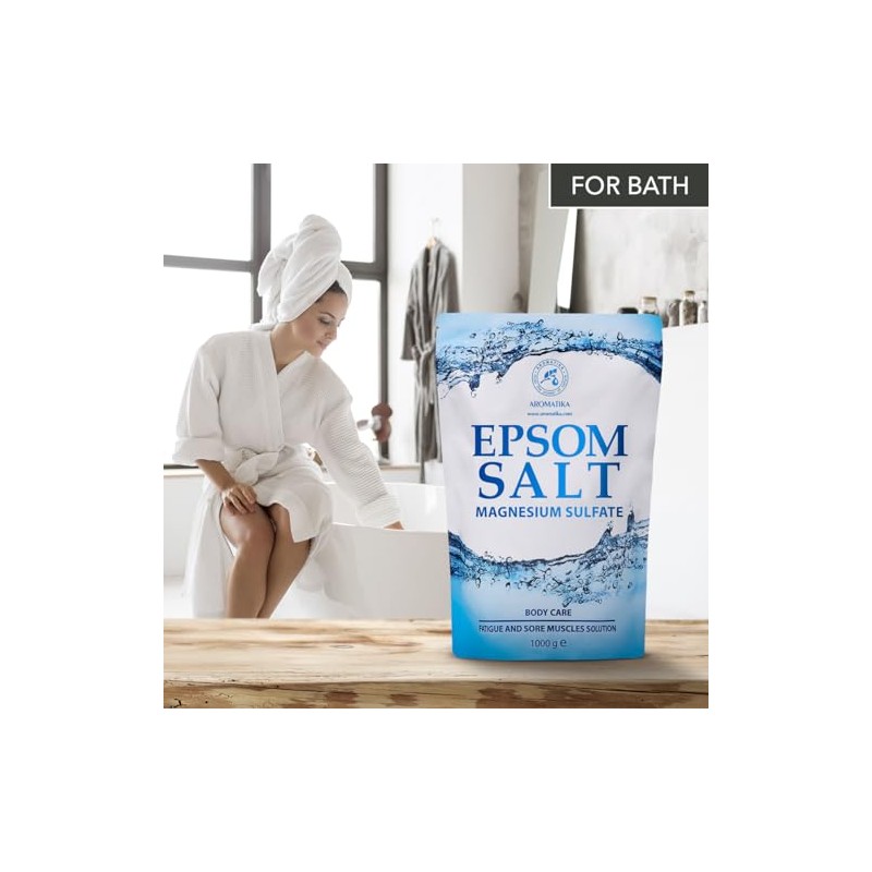 Epsom Salt Bath Salt 1000 g - Natural Salt -