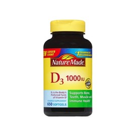 Nature Made Vitamin D3 1000 IU - 650 Softgels