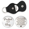 Pocket Hug Token, Double Sided Pocket Hug Coin keychain with