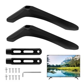 TV Stand Universal TV Base Feet for 32 to 65 Inch LCD LED Replacement Smart TV Feet Stand up to 45 kg, TV Base with Screws Non-Slip TV Stand Legs Suitable for Hole Spacing 25 to 55 mm