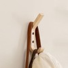 UBTKEY 6 Pack Wooden Coat Hooks Wall Hooks for Hanging,