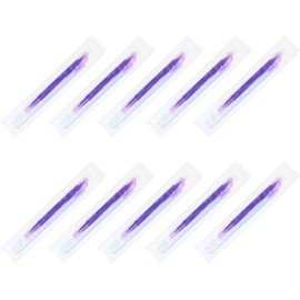 10 rotuladores de microblading con regla de, rotulador de cejas de doble punta para piel quirúrgica para cejas, labios, herramienta de dibujo de clase de arte
