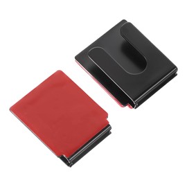 2 Pcs Black Radio Microphone Hanger with Adhesive Back Metal Car Microphone Holder CB Mic Holder Mount Universal Radio Mic Clip Holders for Cars Homes Offices Classrooms 38 x 30 x 10 mm