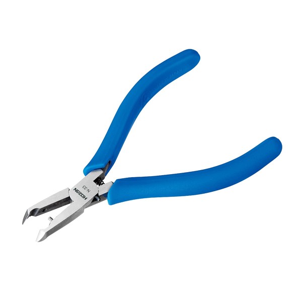 Hozan End Nipper, For Cutting in Deep Places, Beveled Blade, Cutting Capacity: Copper Wire, 0.04 inch (1.0 mm) Diameter, Copper Stranded Wire, 0.04 inch (0.9 mm) 2 N-33
