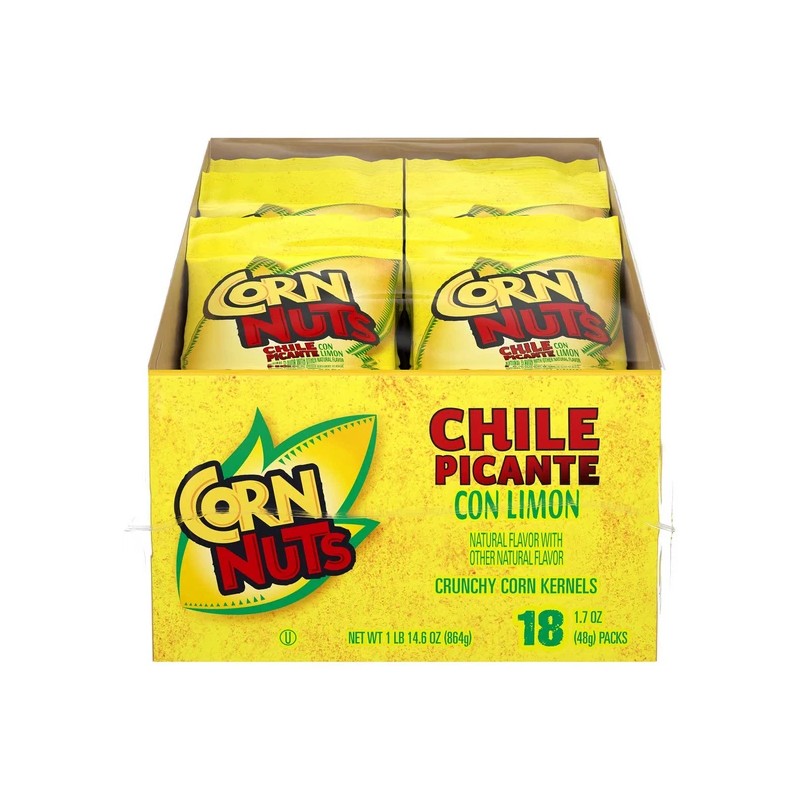 Corn Nuts Chile Picante con Limón 1.7 oz, 18‑Pack – Crunchy